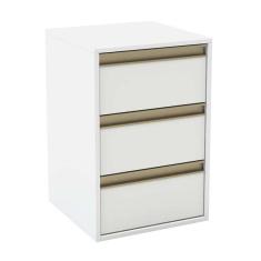 Mesa De Cabeceira Pux Calha 3 Gv Branca