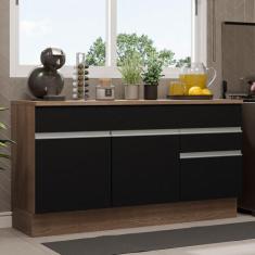 Balcão Gabinete de Pia Armário de Cozinha 150 cm 2 Gavetas 2 Portas (C