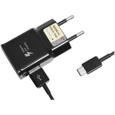 Carregador De Celular Samsung Fast Charge Tipo C Preto