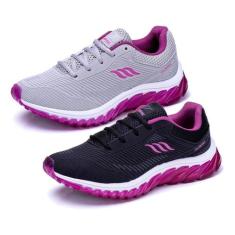 Combo 2 Pares Tênis Feminino Esportivo Academia Caminhada - Olimpak, 3