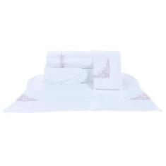 Jogo Lençol Solteiro King Torino 3Pçs Bordado 100% Algodão - Doce Lar 