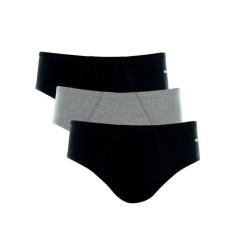 Kit com 3 cuecas slip mash 010.20, Preto, GG