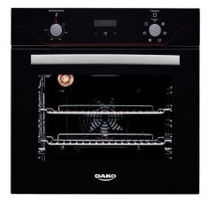 Forno de Embutir Elétrico Preto Dako Diplomata Grill 60 Litros com Timer Digital 220V