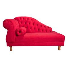 Recamier Capitonê Chesterfield 1,43cm - Novo Encanto, VERMELHO