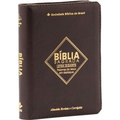 Bíblia Sagrada Letra Gigante - ARC - Marrom - Zíper - SBB