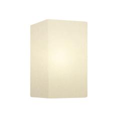 Arandela Retangular Retro Md-2002 Cúpula em Tecido 25/16x10cm Branco - Bivolt