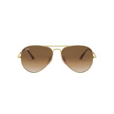 Óculos de Sol Ray-Ban Aviator Metal Ii 0RB3689 914751 Tam 62 / Ouro - Lentes Marrom Gradiente