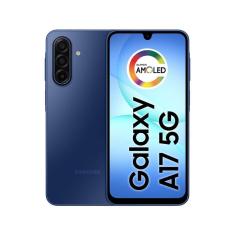 Celular Samsung Galaxy A17 5G com IA, 256GB, 8GB RAM, Câm de 50MP, Tela de 6.7", NFC, IP54 - Azul