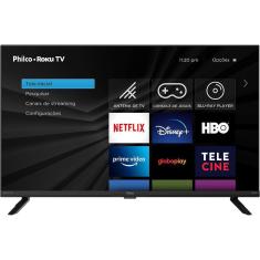 Smart TV LED 32" HD Philco PTV32G70RCH Roku TV com Dolby Audio Midia Cast e Processador Quad-core
