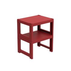 Estante Demi Quadra com 2 Prateleiras Merlot