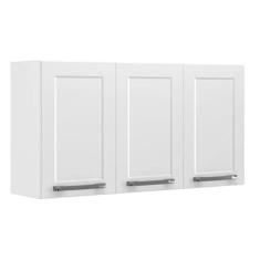Armário de Cozinha Aéreo Itatiaia Aço 3 Portas Florença Branco Neve