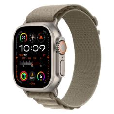 Apple Watch Ultra 2 (GPS & Cellular) 49 mm Caixa de Titânio  com Pulseira Loop Alpina Oliva G