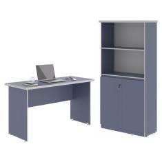 Mesa de Computador e Armario Japão Azul