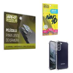 Película De Câmera E Tela Samsung S22 Plus + Capa Anti Shock