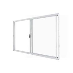 Janela de Correr Abertura Direita Exclusiva 2 Folhas Vidro Liso 100x150cm CRV Portas e Janela Branco