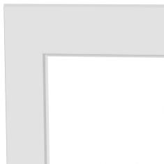 Guarnição de Alumínio 232x145cm para Porta Pivoltante Lucasa Alumínios Branco