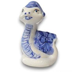 Victoria Bella Estatueta de cerâmica Cofrinho Cofrinho 14 cm H Presente para Ano Novo e Feriados de Natal, símbolo de 2025