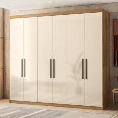 Guarda Roupa Casal 6 Portas 2 Gavetas 100% MDF London - Demóbile