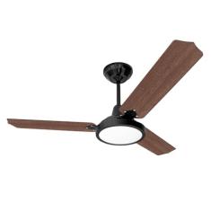 Ventilador de Teto LorenSid Diplomata Lumi LED Preto/Mogno (220, Volts)