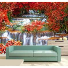 Papel de Parede - Paisagens Cachoeira 3D 3,75M² na 071 - Voce Decorand