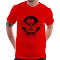 Camiseta Pinguim Judô - Foca na Moda, Vermelho, GG
