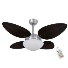 Ventilador Volare Petalo Quad Tabaco 220v E Controle Remoto