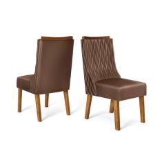 Cadeira Sala De Jantar Jade Kit 2 Un Demolição/veludo Moca - Dj Móveis