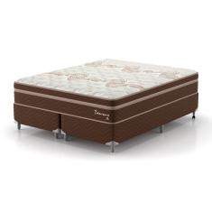 Conjunto Cama King Montreal Taurus 1,93x2,03x0,67 Marrom