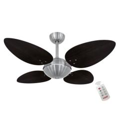 Ventilador Volare OffPetalo Quad Tabaco 127V Controle Remoto - CASA H