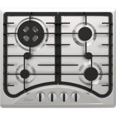 Cooktop A Gás Inox 4 Bocas Oster Semiprofissional Bivolt