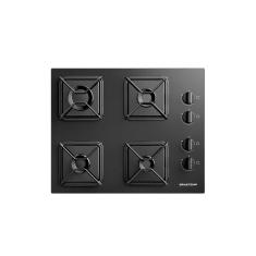Cooktop a Gás Brastemp em Vidro Temperado com 04 Bocas Preto - BDD61BE