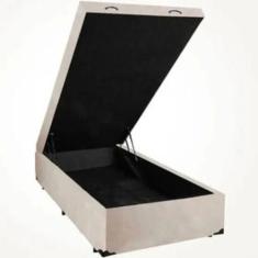 Cama Infantil Mini Cama Box Baú Suede 70X150cm Genki Kenko Colchões, P