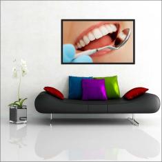 Quadro Decorativo Consultório De Dentista Decoração Salas