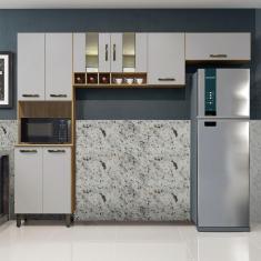 Cozinha Compacta 3 Peças 8 Portas Zafira Valdemóveis