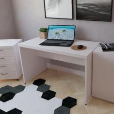 Mesa para Escritório 90cmx60cm 40mm Bramov Móveis Branco