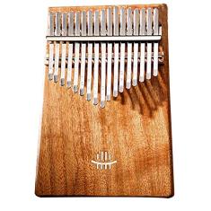 Piano de polegar Kalimba de 17 teclas, piano de dedo de madeira maciça marimba, percussão de dedo Mbira, instrumento de piano de polegar para amantes de música, com martelo de afinação, (18 cm x 13