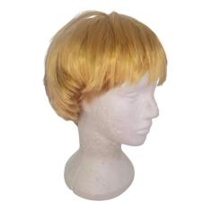 Fantasia Peruca Sintética Loira Curta Feminina/ Masculina