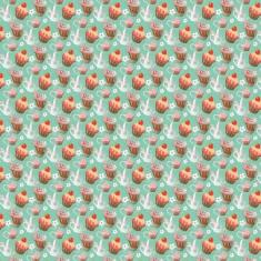 Papel Parede Verde Claro Cupcake Festa Autocolante Cozinha - LRP