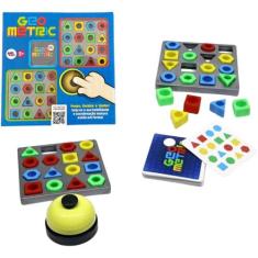 Jogo Tabuleiro GeoMetric Educativo Infantil Pedagógico - PAKITOYS
