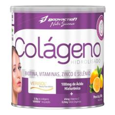 Colágeno Verisol Ácido Hialurônico Biotina 200g Bodyaction, Limão com 