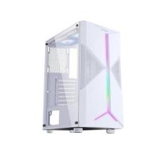 Gabinete Fortrek Gamer Atx Holt Mid Tower Rgb Branco