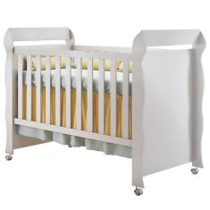 Berço Mini-Cama Carolina Baby Mirelle – Branco Brilho