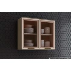 Armário de Cozinha Modulado Connect 2 Portas c/Vidro Duna - Henn