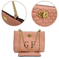 BOLSA FEMININA OMBRO E TRANSVERSAL - GOLDEN FENIX-Feminino