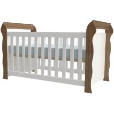 Berço Americano Lara Branco Acetinado Amadeirado - Carolina - CAROLINA