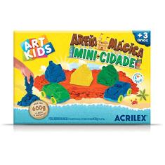 Brinquedo Kit De Areia Mágica Mini Cidade 600g Art Kids