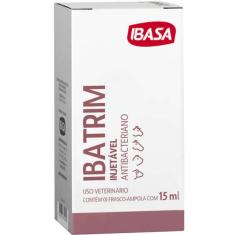 Antibacteriano Ibasa Ibatrim Injetável - 15 mL