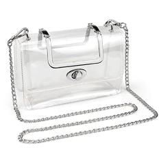 COROMAY Bolsa transparente para mulheres, bolsa transversal, bolsa estádio