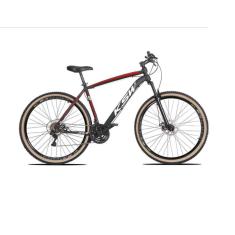 Bicicleta Aro 29 Ksw Xlt Alumínio 27v K7 Freio a Disco Mecânico Suspensão Dianteira Pneus Faixa Bege-Unissex