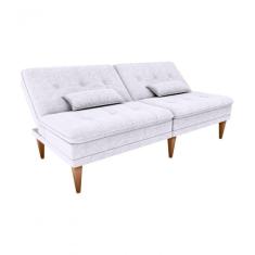 Sofá Cama Na Caixa 3 Lugares 190cm E Almofadas Taylor Matrix Bege Bege